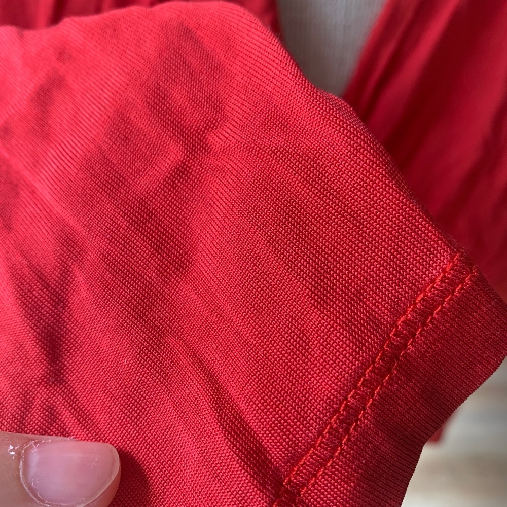 Red silk blouse - Picture 3 of 3